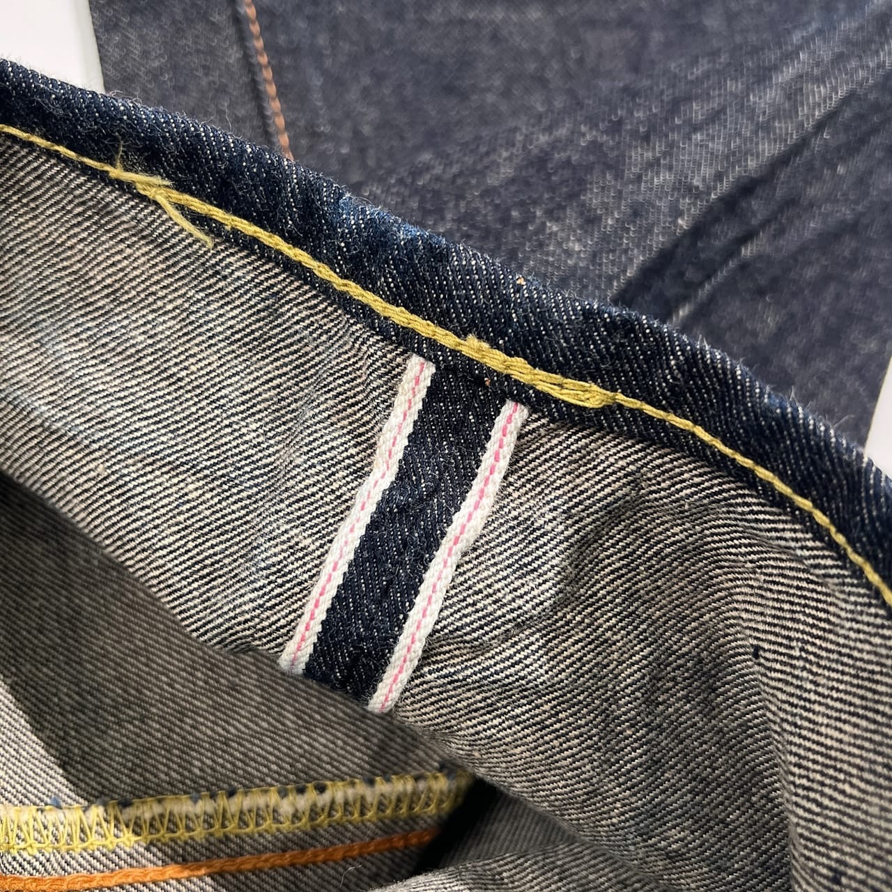 希少 タグ付き 未使用品 F.O.B FACTORY エフオービーファクトリー F096 セルビッチ デニム パンツ 66タイプ ジーンズ サイズ 34 /濃紺