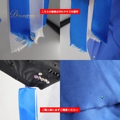 社交ダンス 衣装 forever フォーエバー ドレス ワンピース スタンダード ブルー系 ブラック系 青 黒 光沢 デモ 競技 ダンス パーティ 発表会 リボン しましま ストライプ クール
