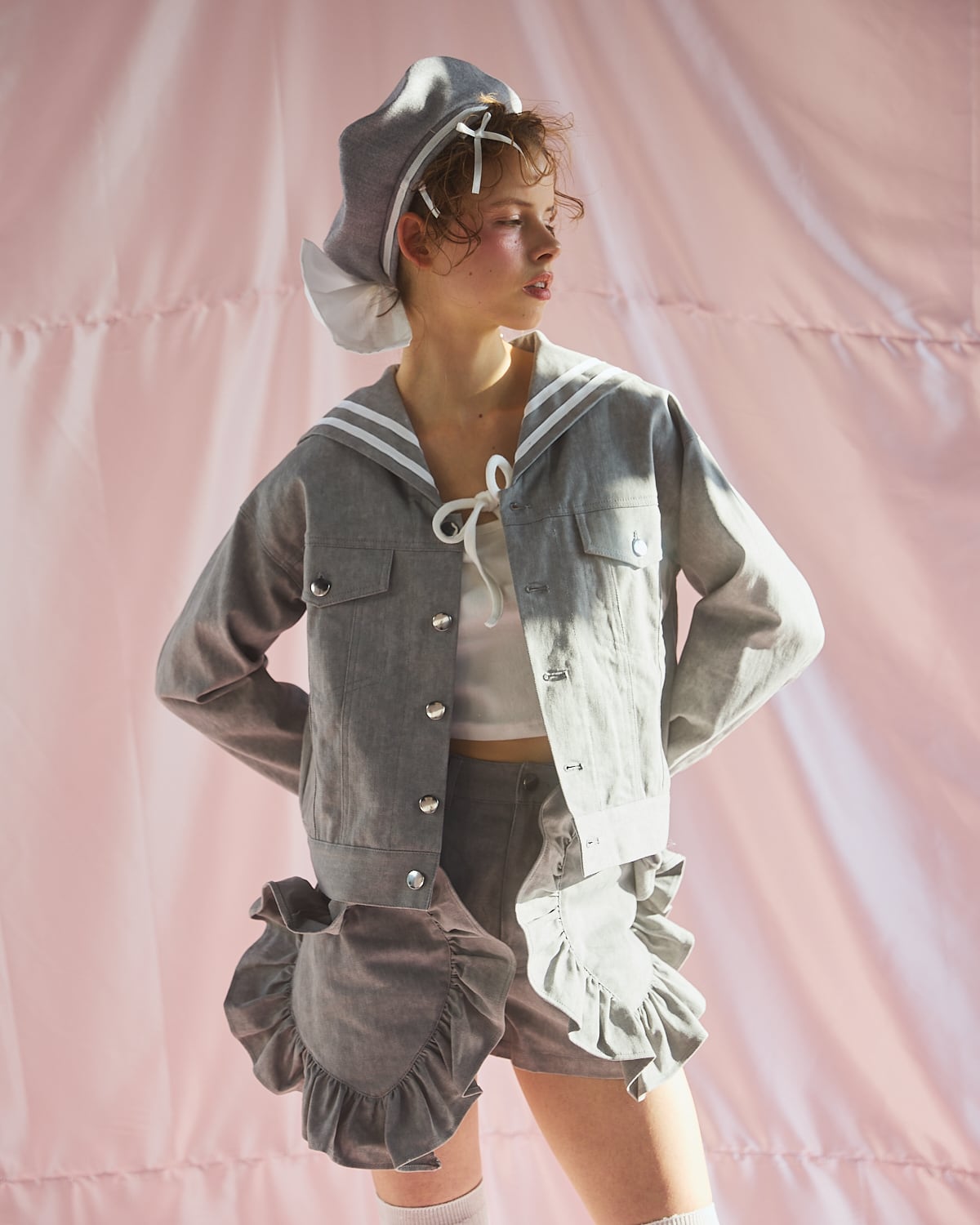 S/S セーラーデニムジャケット | lilLilly official webstore