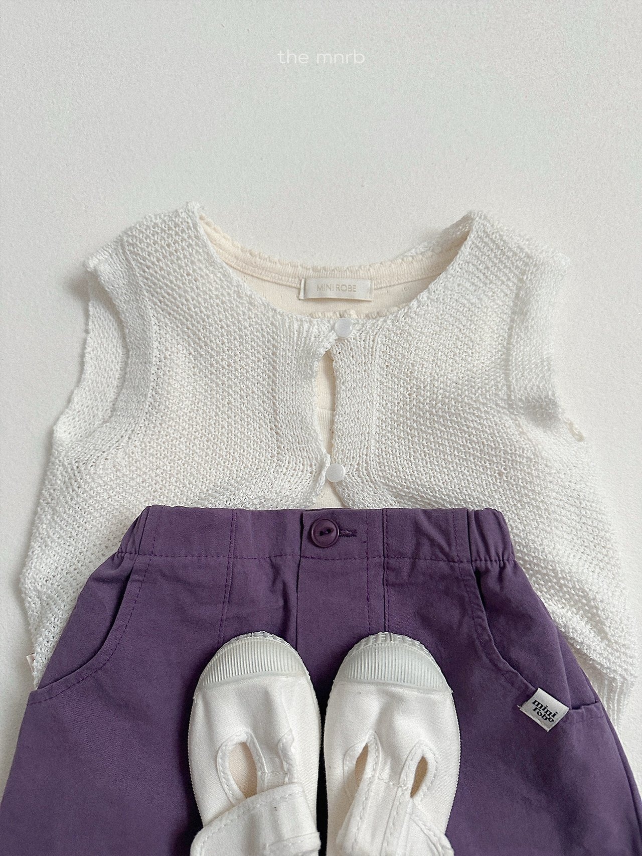 【取寄/韓国直送】minirobe 26/SM ツイル3分丈パンツ｜夏服｜韓国子供服