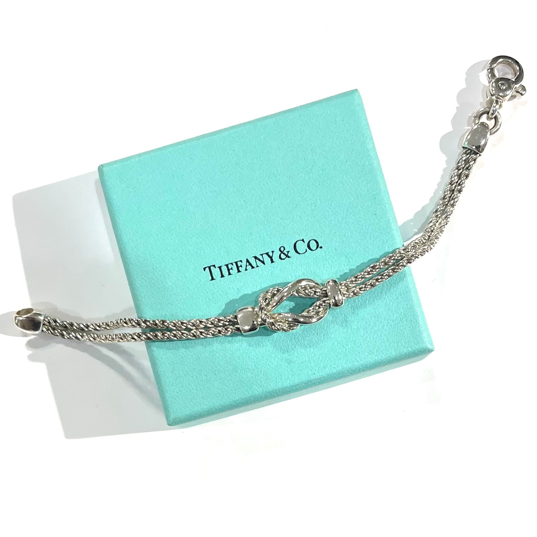 希少【TIFFANY&CO.】2780 ティファニー アンドコー ダブルロープ