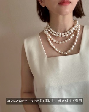 3連Pearl Necklace【M】