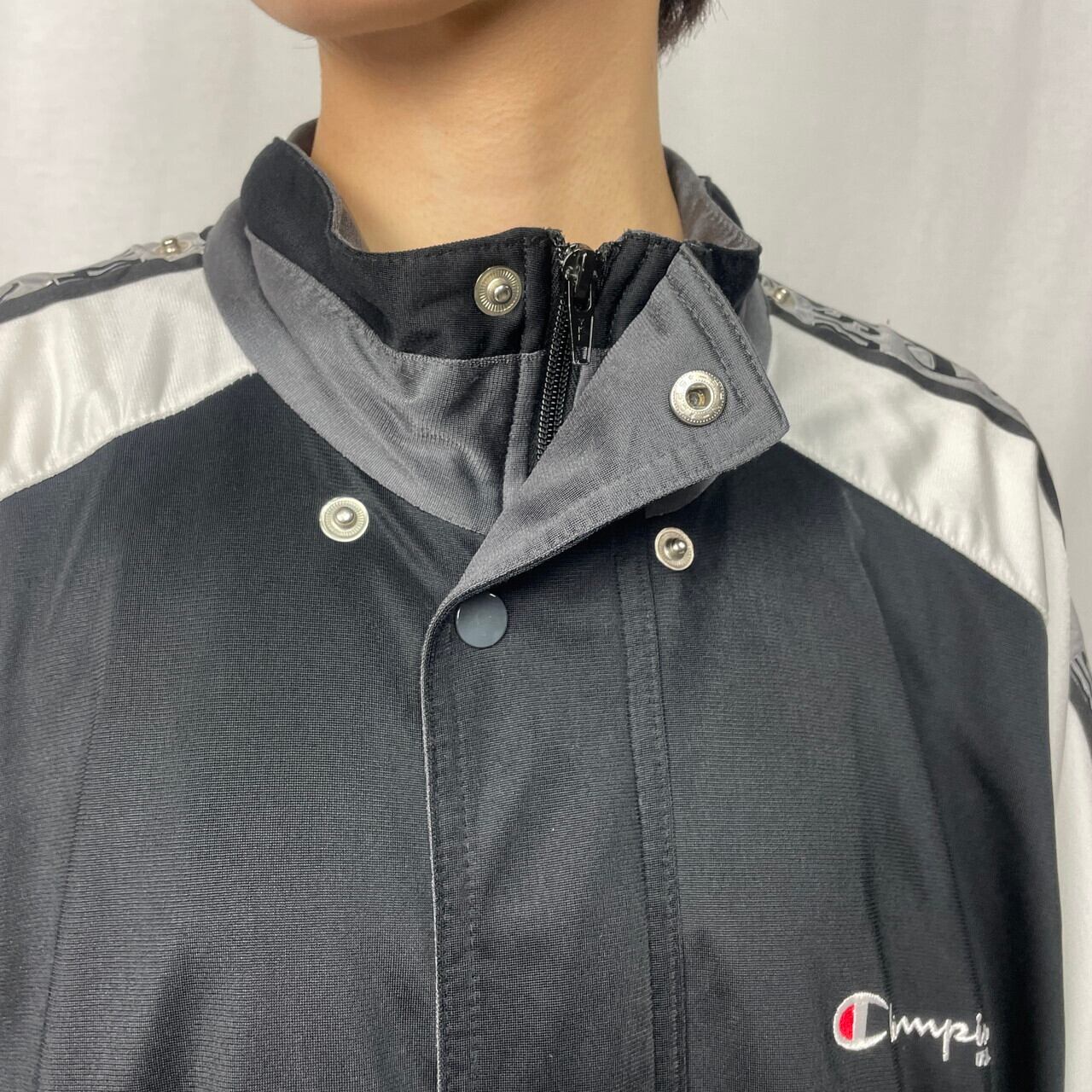 Champion USA チャンピオン サイドロゴテープ 半袖 ジャージ トラック