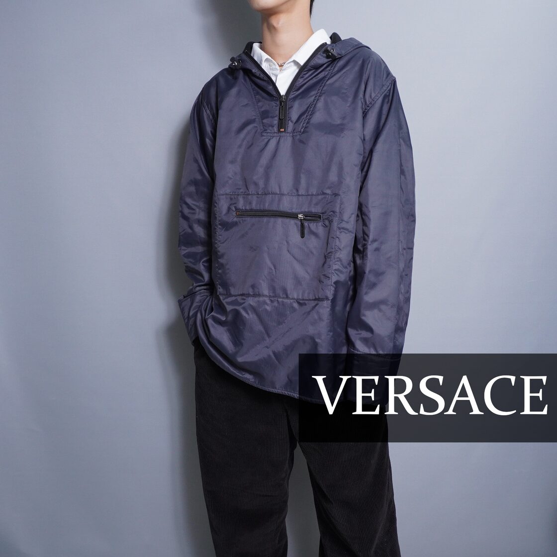 VERSACE】ヴェルサーチェ ナイロンアノラックパーカー | Pay ID