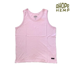 A HOPE HEMP アホープヘンプ SZ ジャージ タンクトップ HZ-1029 メンズ レディース ヘンプ オーガニックコットン ノースリーブ 無地 インナー 春夏 アウトドア CHERRY