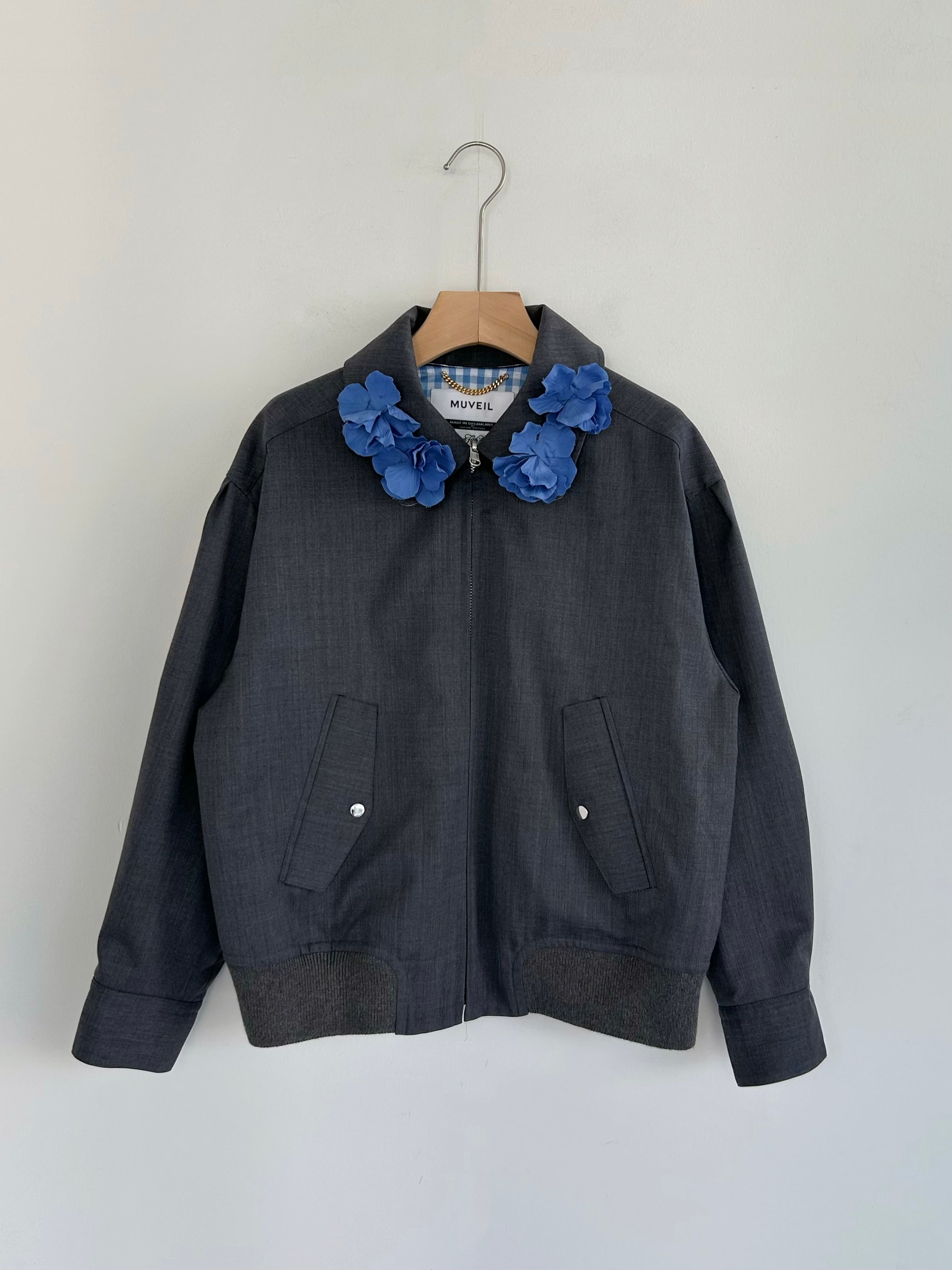 MUVEIL リバーシブルウィングトップウールブルゾン | KOKO