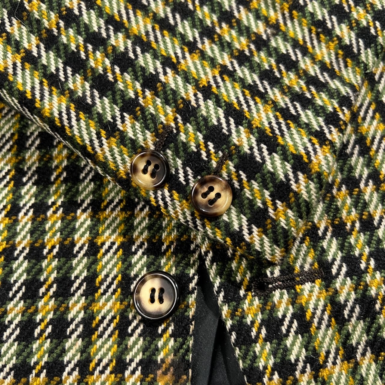 カシミヤ100% Chester Barrie チェスターバリー 英国製 チェック柄 テーラードジャケット M~L程度 /メンズ/ビンテージ