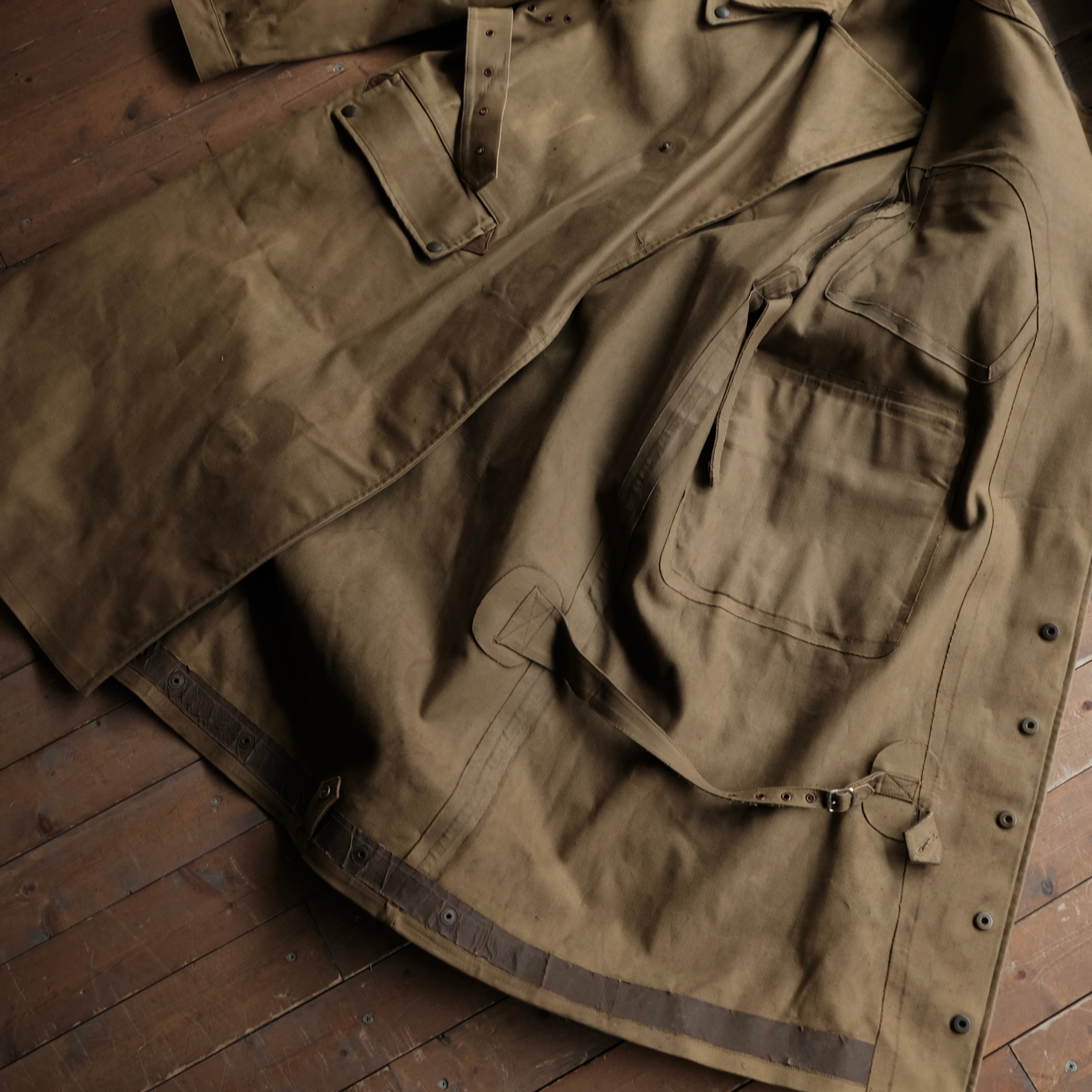 40s BRITISH ARMY DISPATCH MOTORCYCLE COAT | safarionline