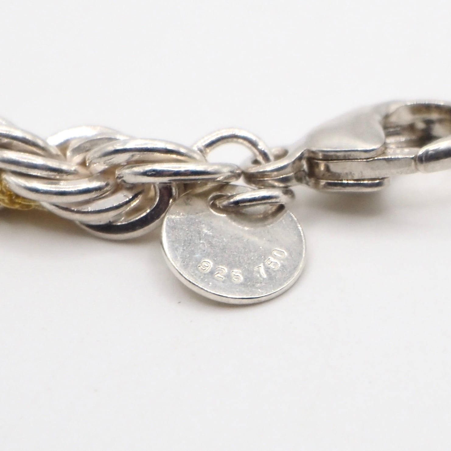 Tiffany&Co. ツイストチェーン コンビ ブレスレット シルバー925 K18