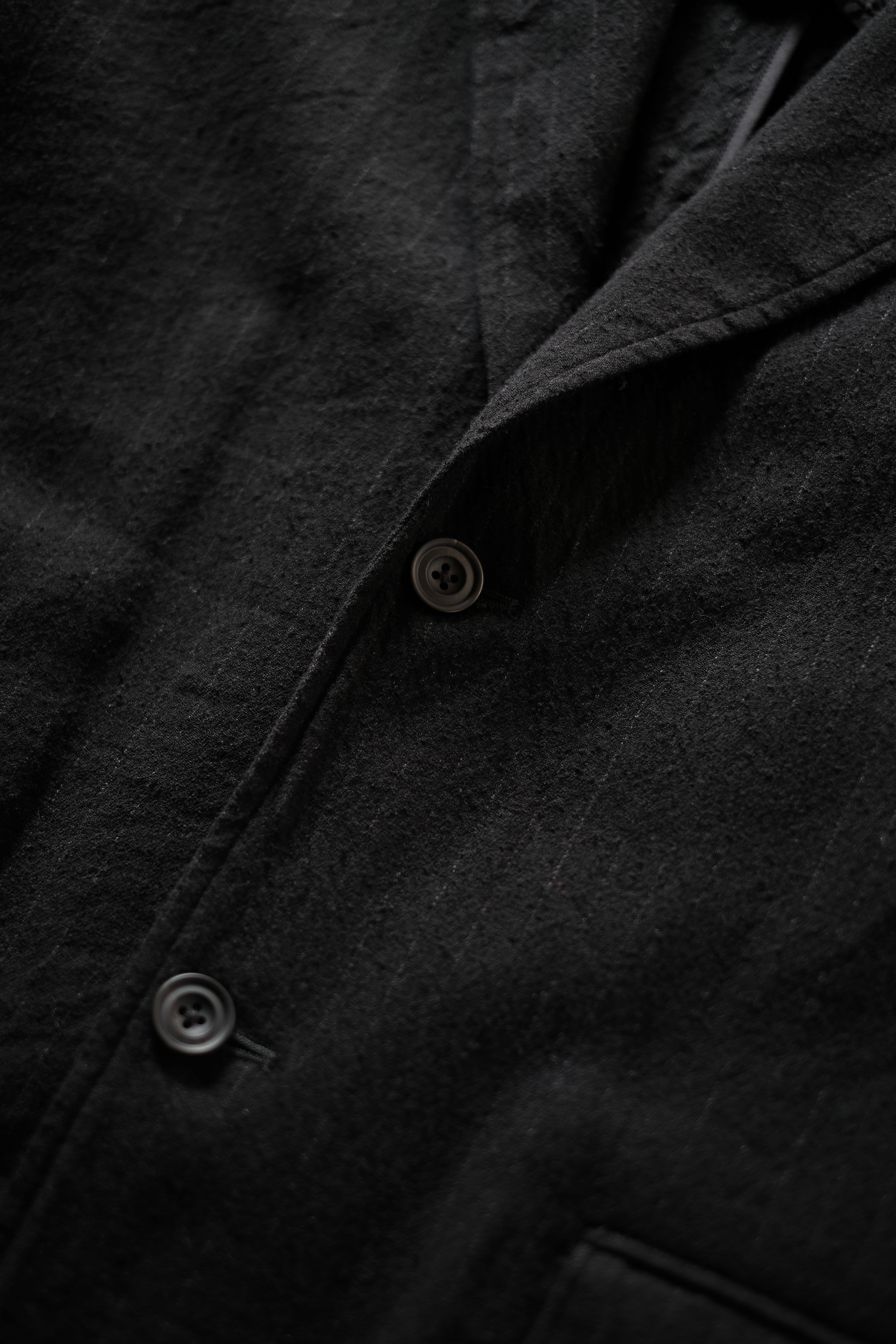 ULTERIOR / WASHED WOOL SILK STRIPE 2B JKT 