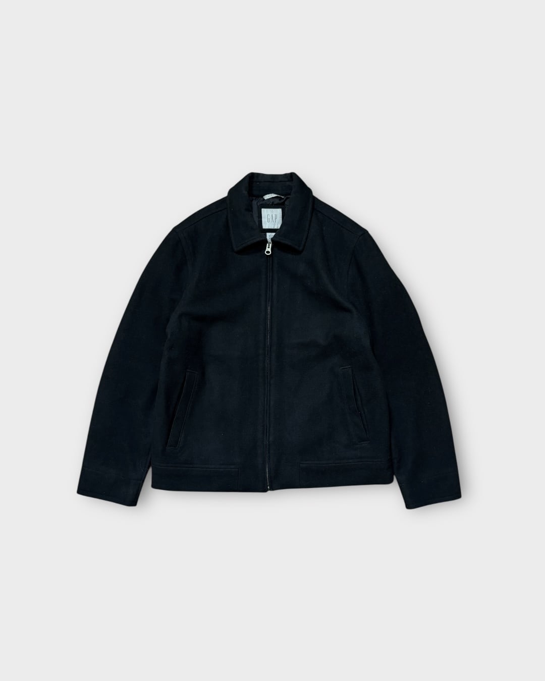 【Used】2000’s “GAP” Wool Harrington Jacket Black