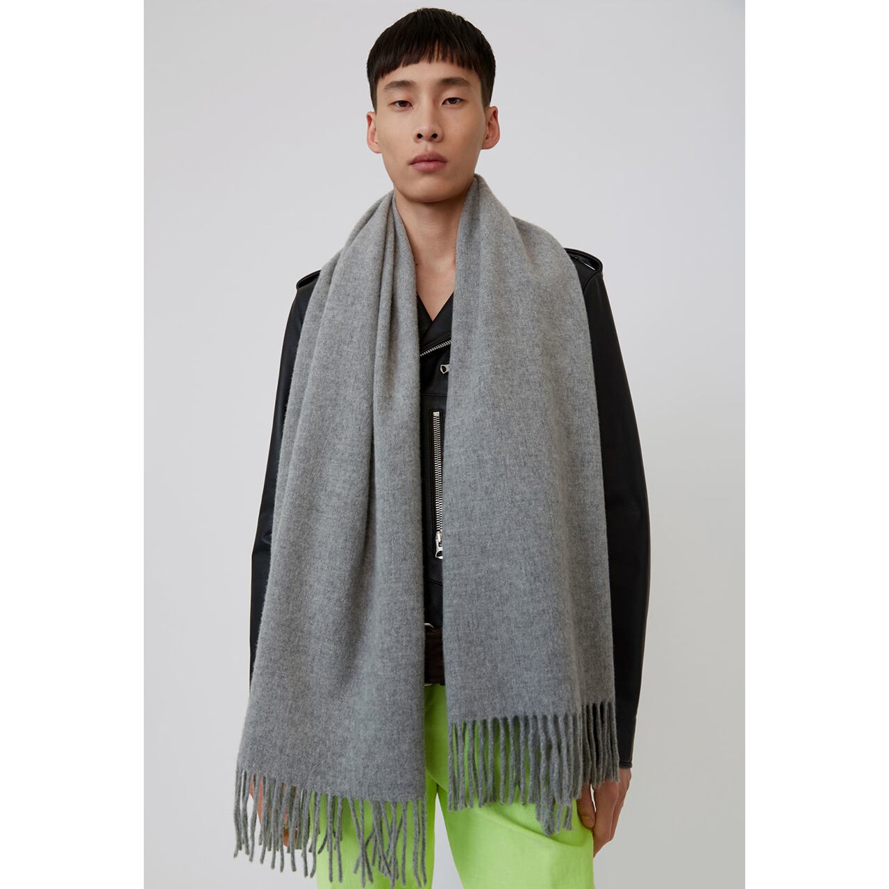 Acne Studios]アクネストゥディオ fringed Scarf オーバーサイズウール  