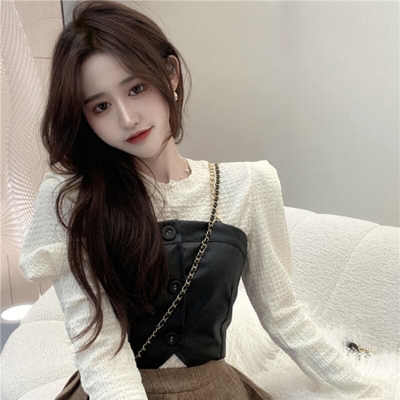 オータムスタイルレッド薄手シャツ ジャケット 秋物 ハンチェンe48127764906