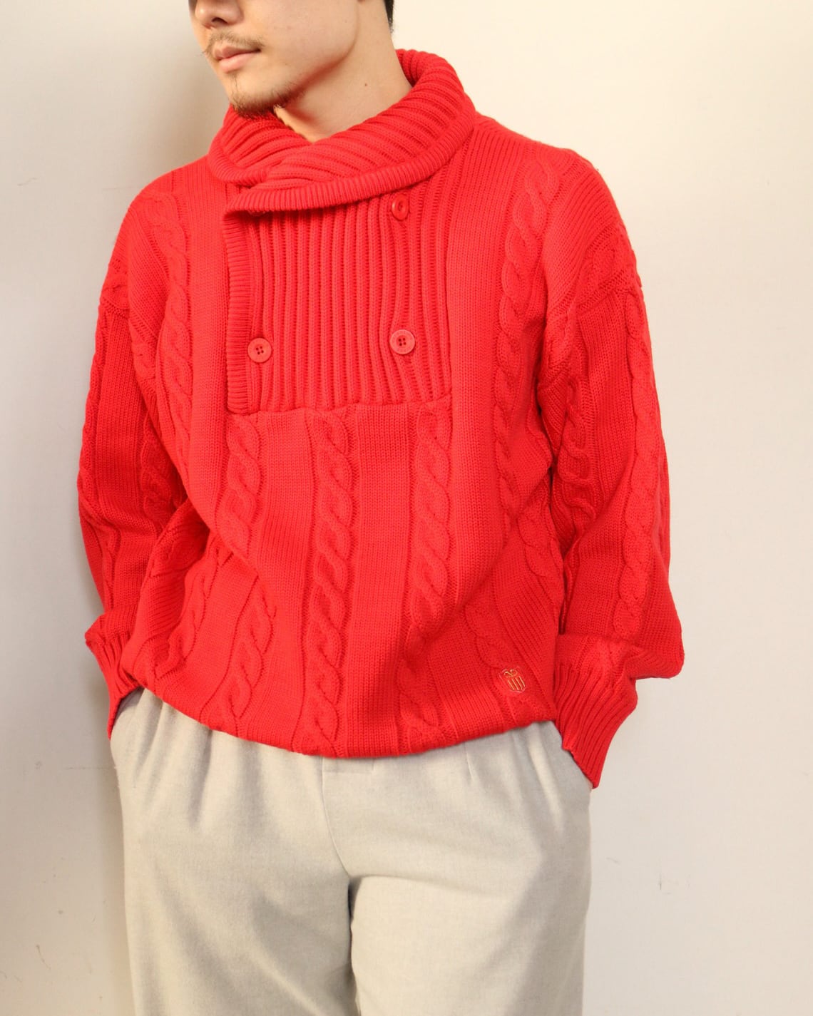 Ballantyne Cashmere V-neck knit/バランタイン カシミア ブイネック