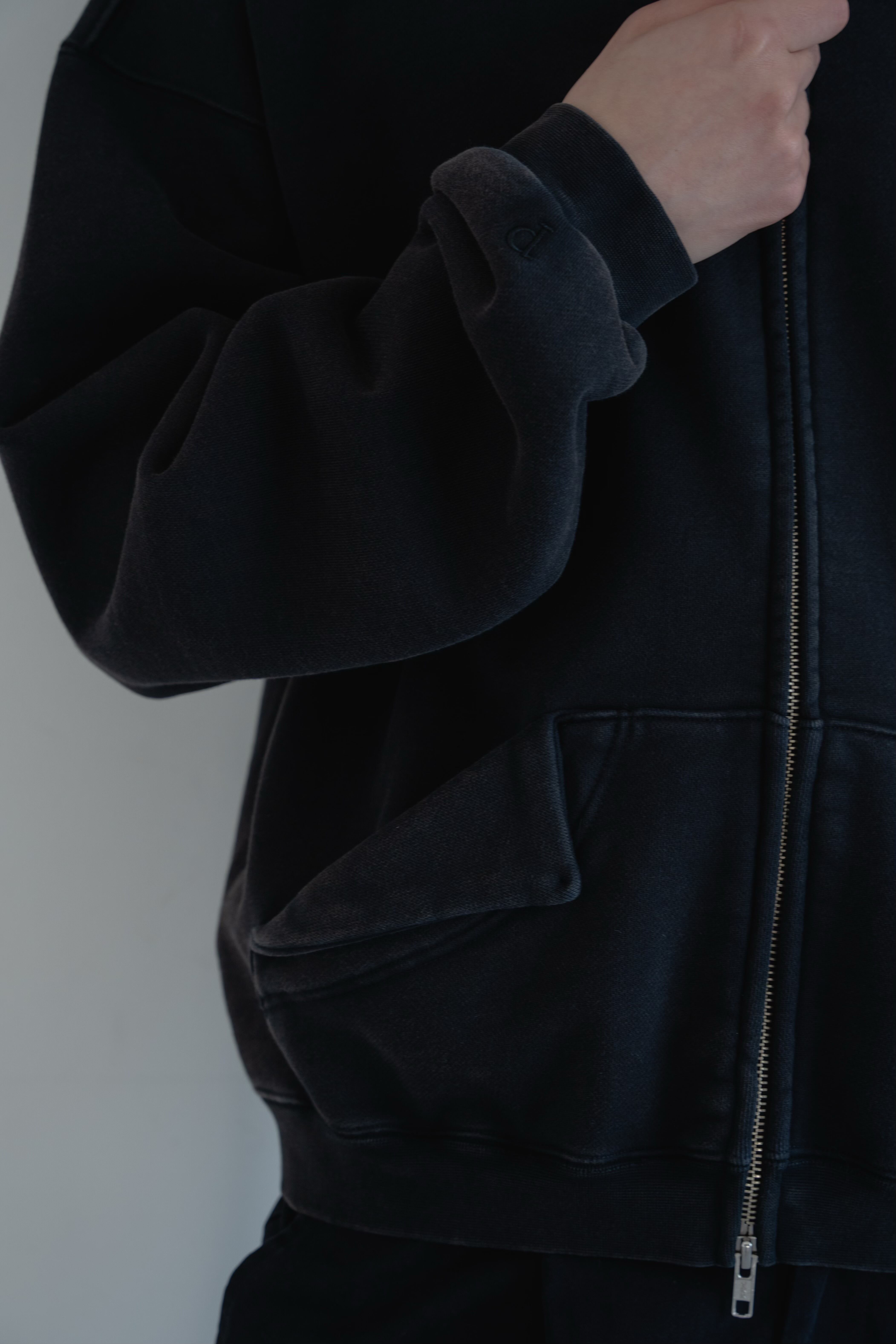fade cotton zip hoodie | philme