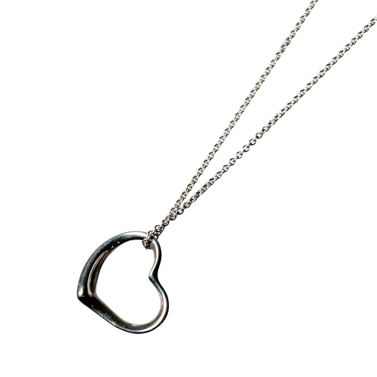 vintage TIFFANY silver “Open Heart” pendant necklace
