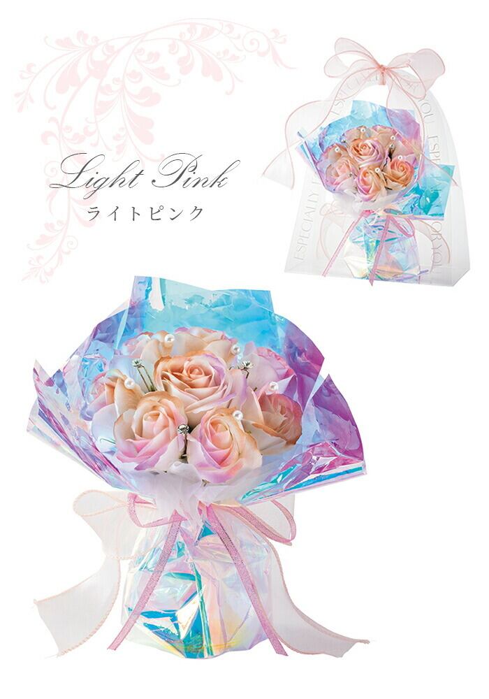 ソープフラワー ブーケ プレゼント 花 オーロラローズソープフラワー