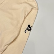 Black & White ブラックアンドホワイト ハーフジップ 天竺 ポロシャツ 2/アイボリー レディース ゴルフ