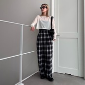 crew neck tulle sheer short tops/offwhite