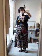 ∼1970's AMERICA tropical one piece