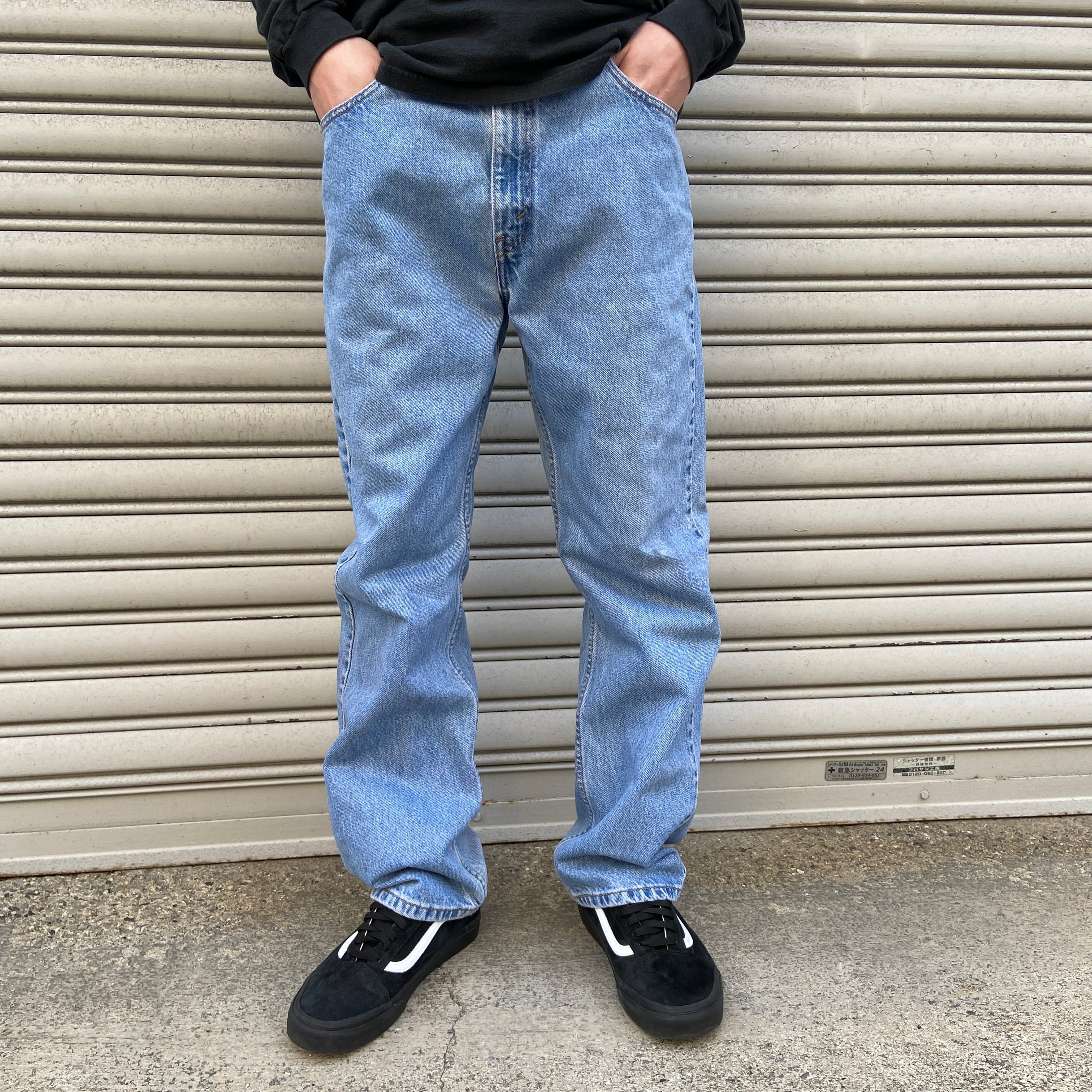 送料無料』90s Levi's リーバイス 505 デニムパンツ アイスブルー W34