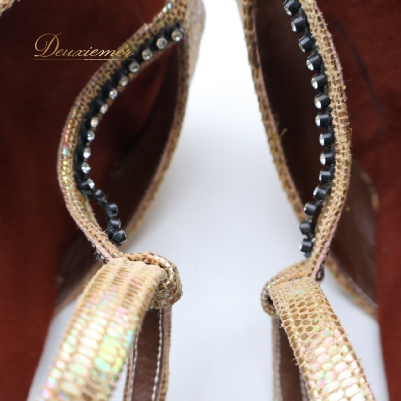 社交ダンス 衣装 ラテン シューズ ゴールド系 ORION オリオン 靴 くつ ヒール レディース 金 キラキラ 華やか 練習 レッスン ラインストーン ストラップ イベント ステージ ダンスシューズ ダンス衣装