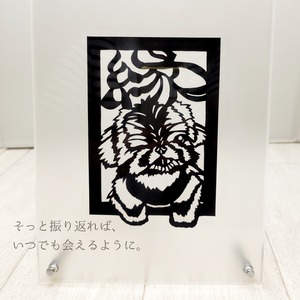 ペットメモリアル切り絵｜写真から作るオーダーアート（デザイン確認あり・フルオーダープラン）