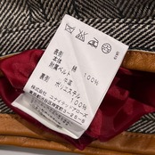 UNITED ARROWS WORK FOR HOLIDAY ユナイテッドアローズ ヘリンボーン ストライプ ラップスカート 38/レディース 本革ベルト