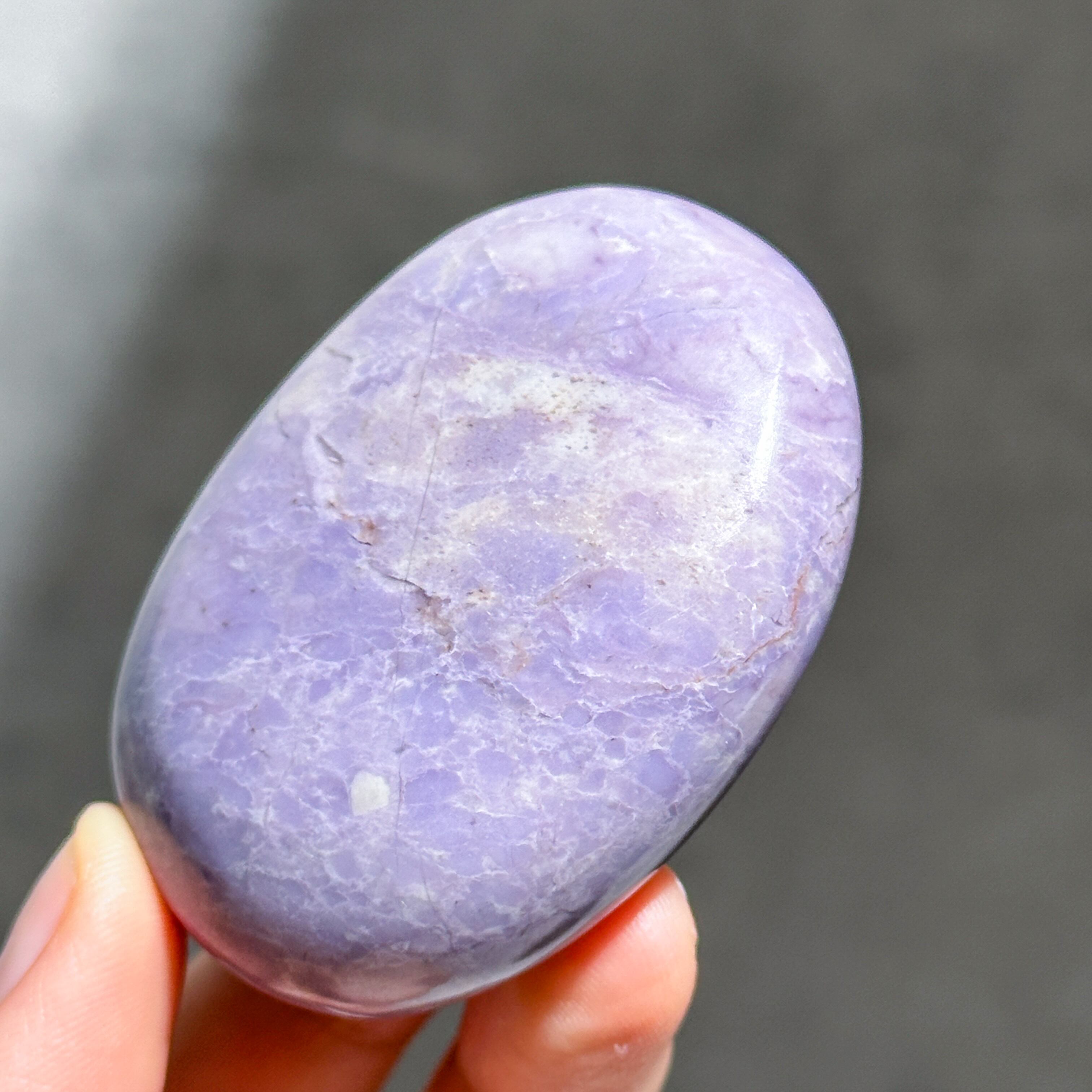 パープルジェイド パームストーン53◇Purpe Jade palm stone ◇天然石