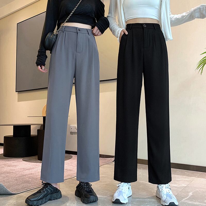 パンツ スプリングオータムルーズカジュアルハイウェスト薄手 春物 秋物 試着室14648843510