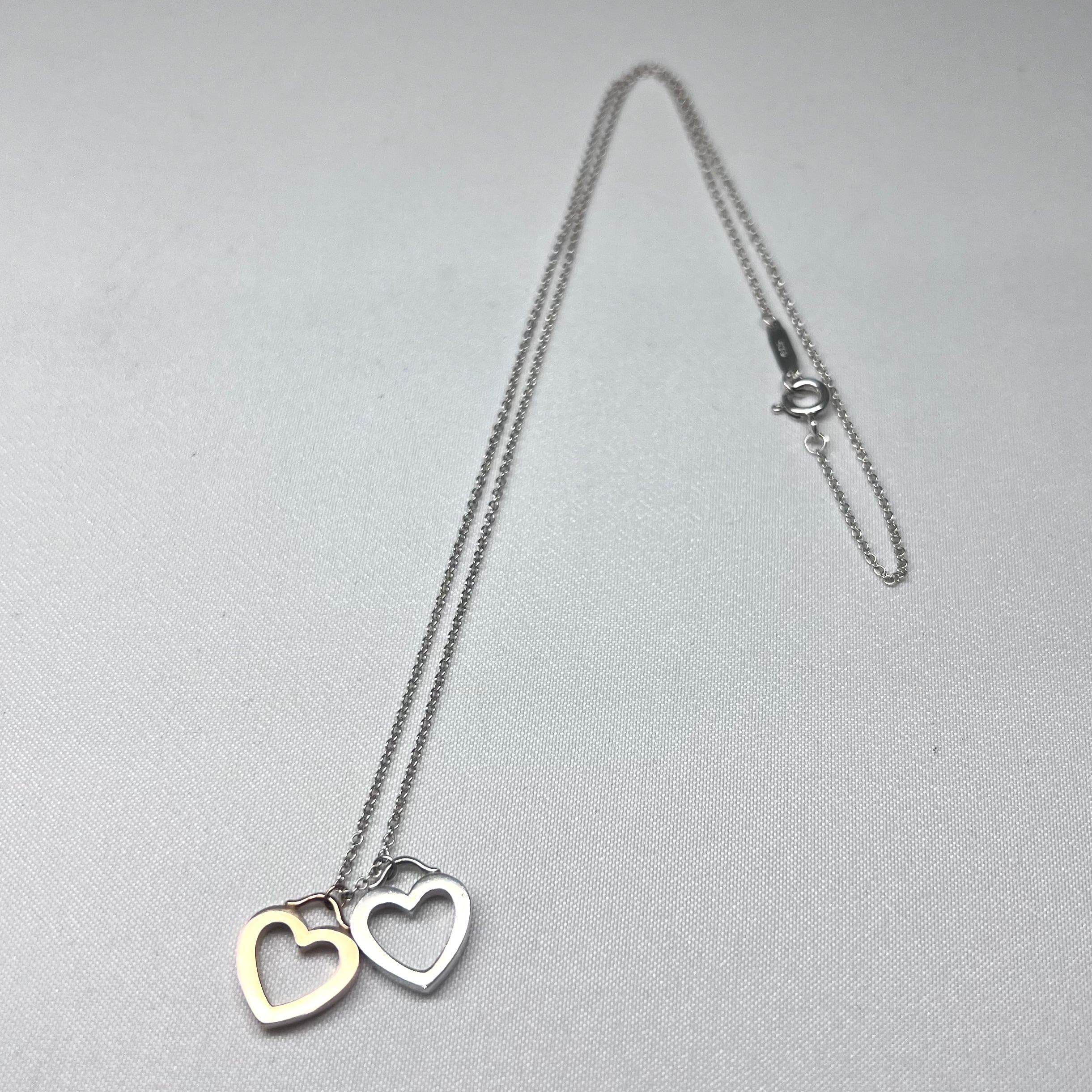 Tiffany&Co. ティファニー ダブル センチメンタルハート ネックレス 