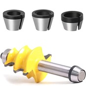 Bestgle3本セットトリマーコレットチャック 6mm/6.35mm/8mmリョービ コレットチャックトリマ用 トリマーアクセサリ コレットチャック