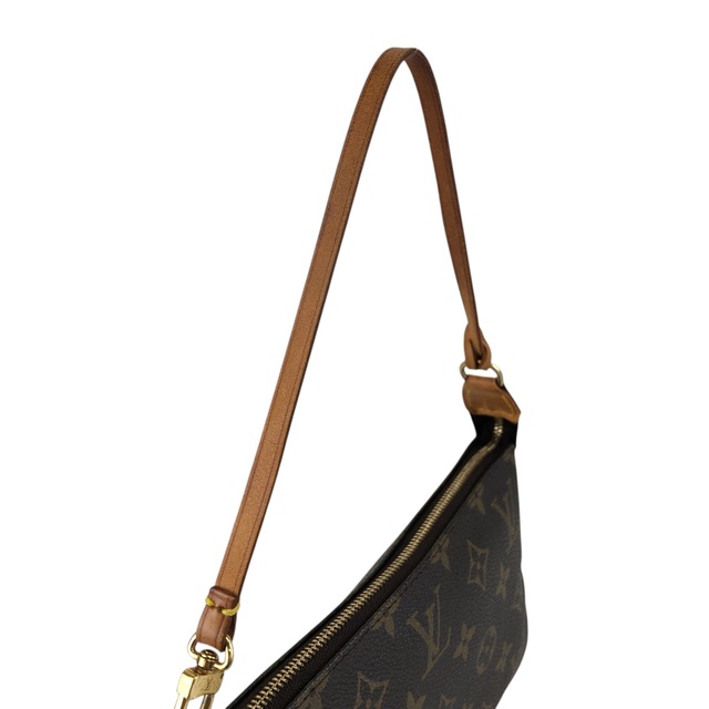 LOUIS VUITTON ルイヴィトン アクセソワール モノグラム ハンドバッグ ブラウン レザー M51980 vintage ヴィンテージ オールド vct2e6
