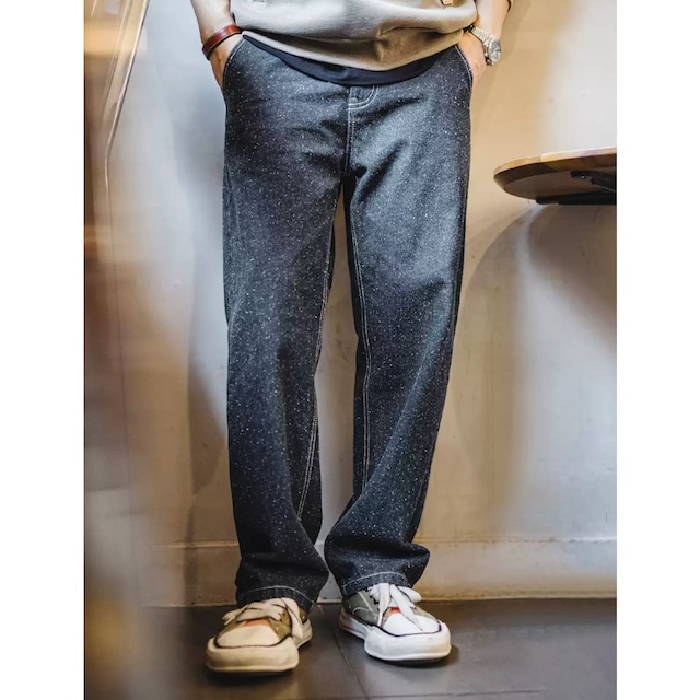 カジュアルウォッシュストレートパンツ 224073