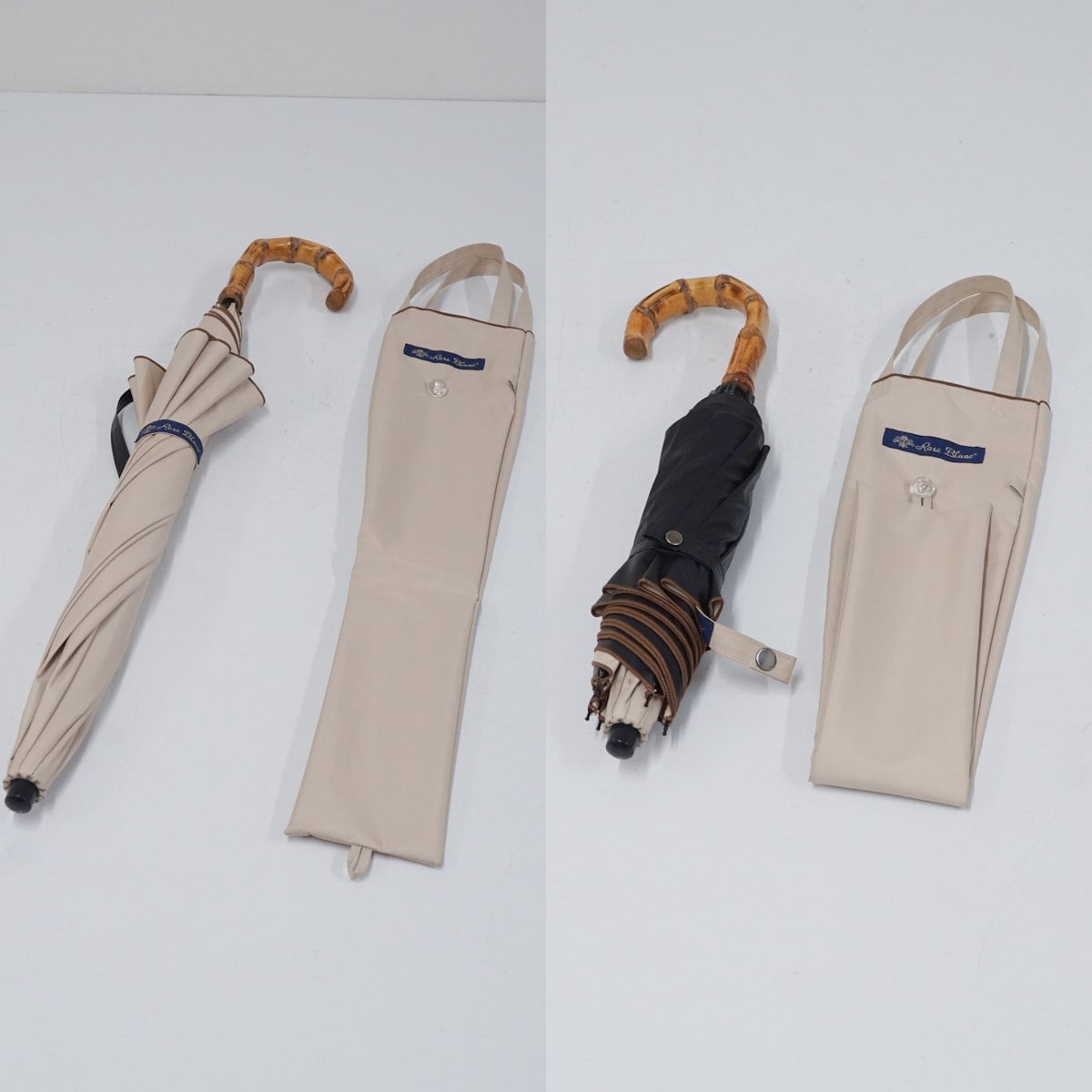 芦屋ロサブラン 折りたたみ日傘 雨晴兼用 55 シャンパンベージュ 商品