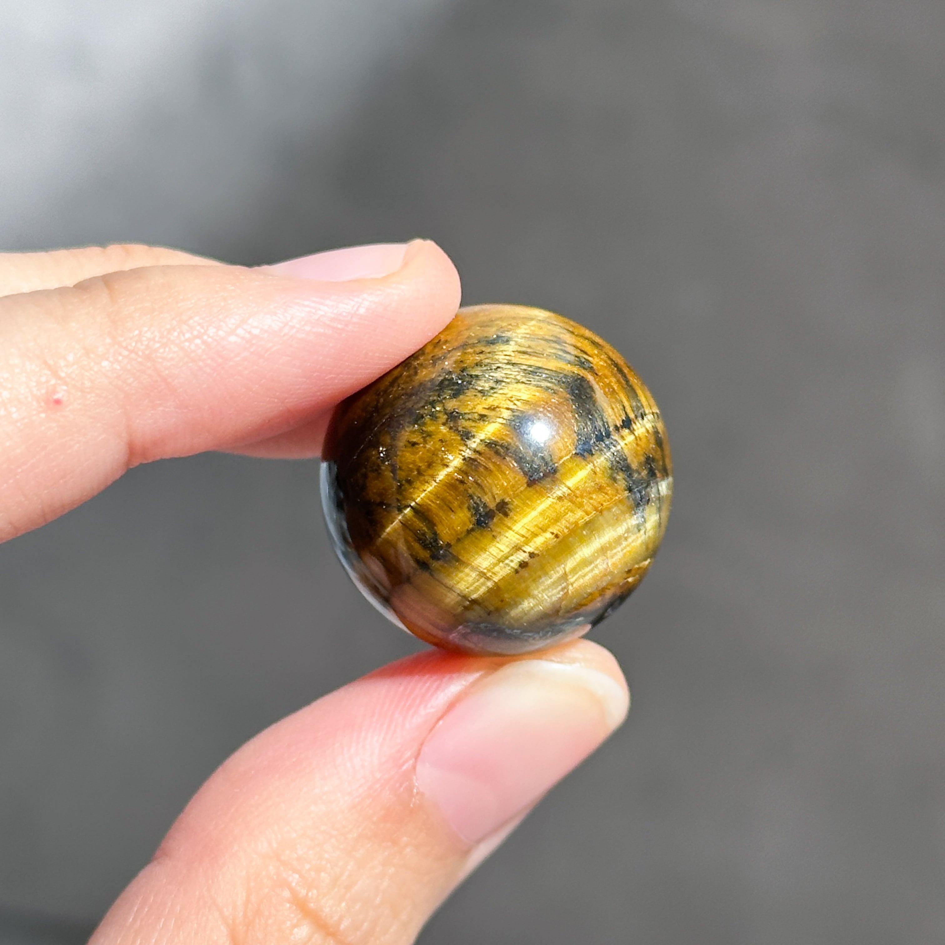 タイガーアイ スフィア（丸玉）51◇ Tiger's eye ◇天然石・鉱物