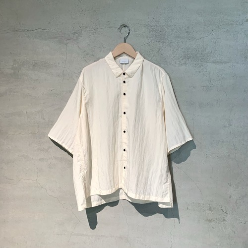 【NO CONTROL AIR】テンセルナイロン・ブロード6分袖ルーズフィットシャツ/  HR_NC0302SH