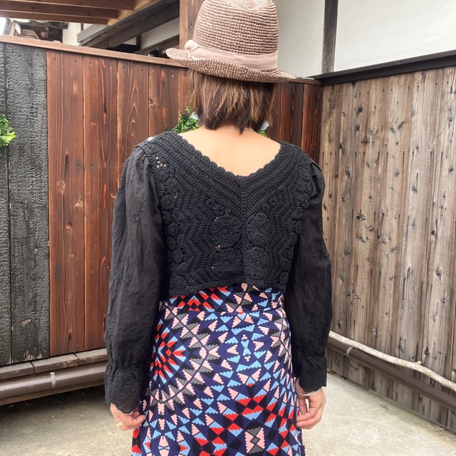 ボヘミアンショートカーディガン