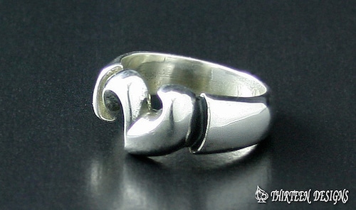 THIRTEEN DESIGNS サーティーンデザインズ LR-2 SMALL TWIST HEART RING