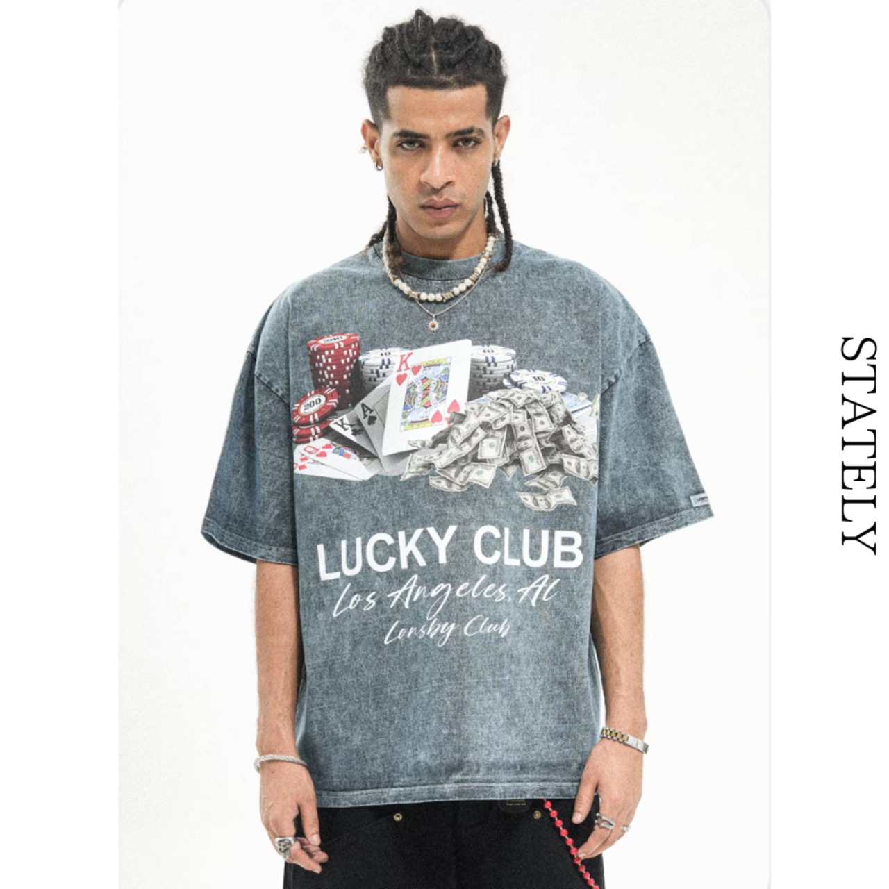Lucky Club グラフィックTee/4color_T247・画像6