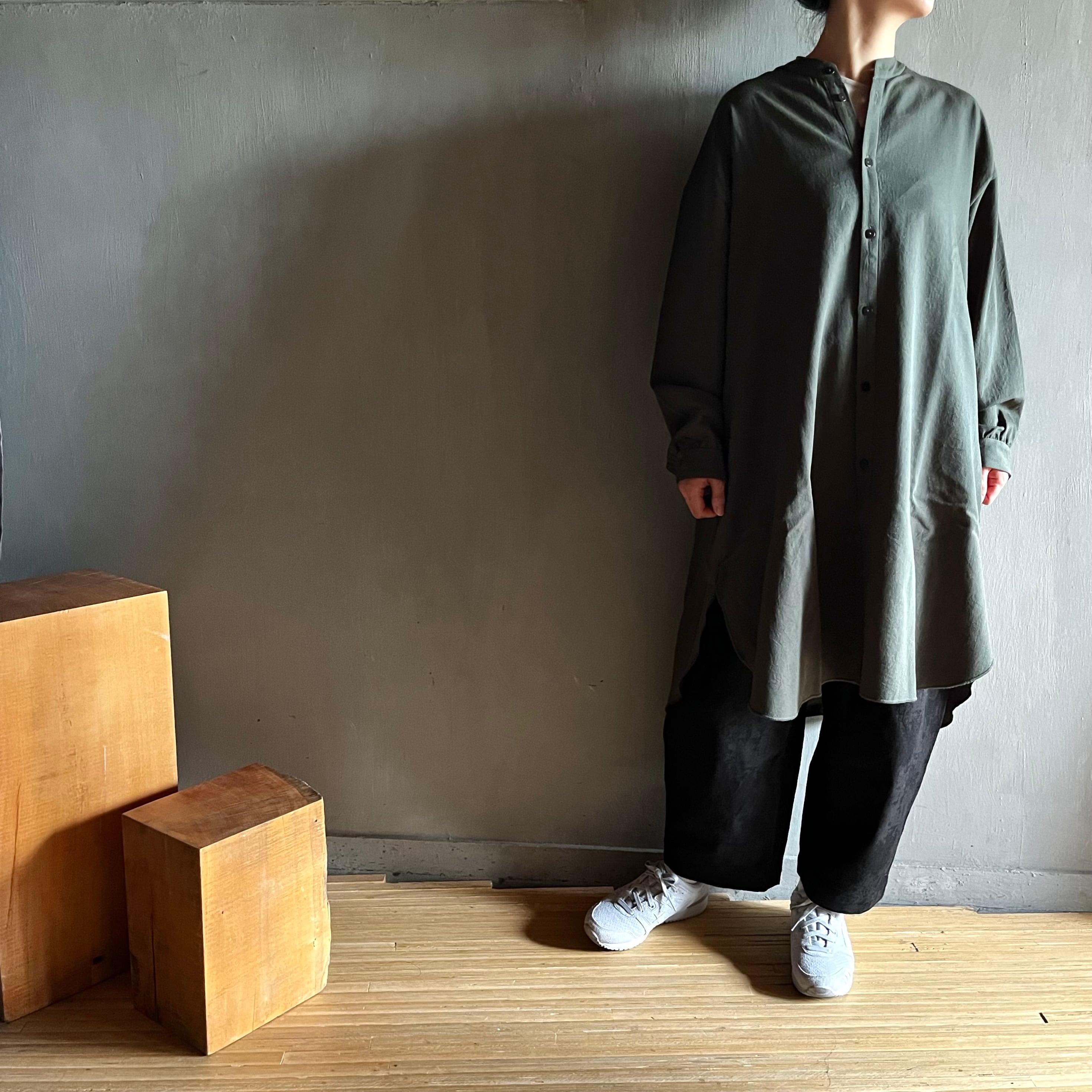 MITTAN｜絹綿麻ジャガードパンツ PT-90 黒 | CORNER_122