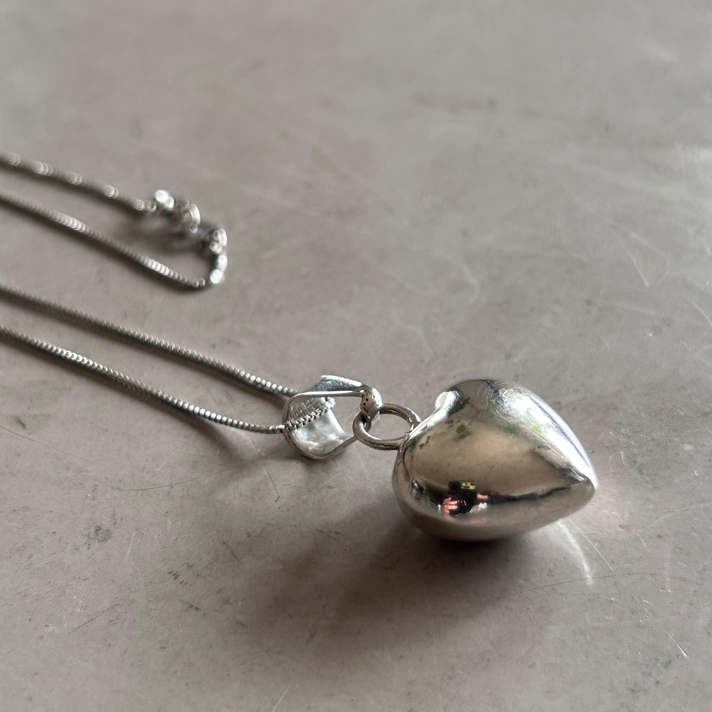 Vintage Jingle Heart Necklace | Lucy vintage silver