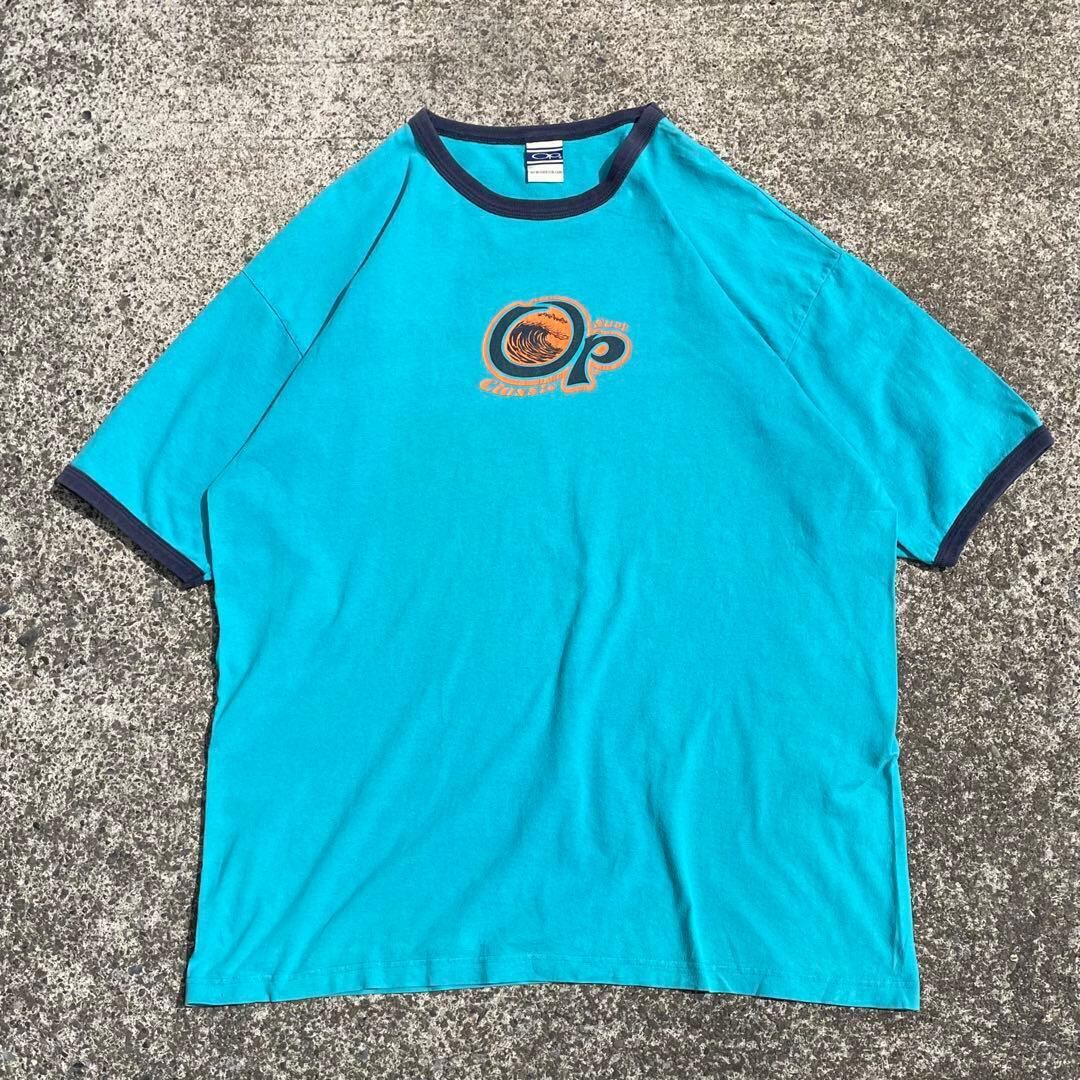 【XLサイズ 程】~00's Ocean Pacific "Op" アイコンロゴ 古着 リンガーTシャツ