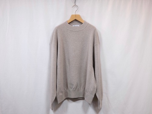 reverve”Wool Sweat Crewneck Beige”