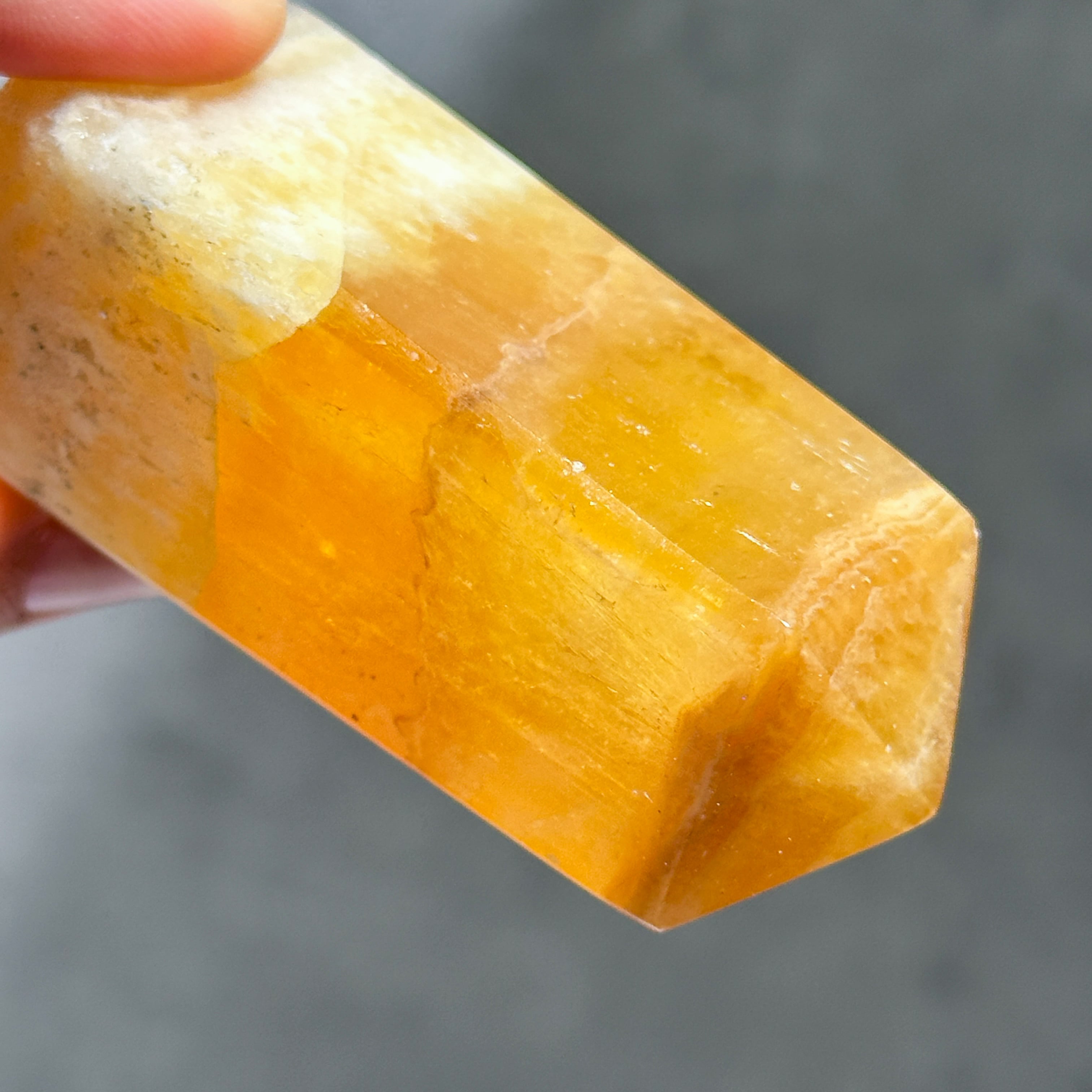 オレンジカルサイト タワー型62◇ Orange Calcite ◇天然石・鉱物