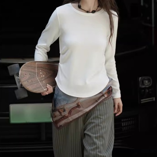 2色／ラウンドネックカットソー ・20463