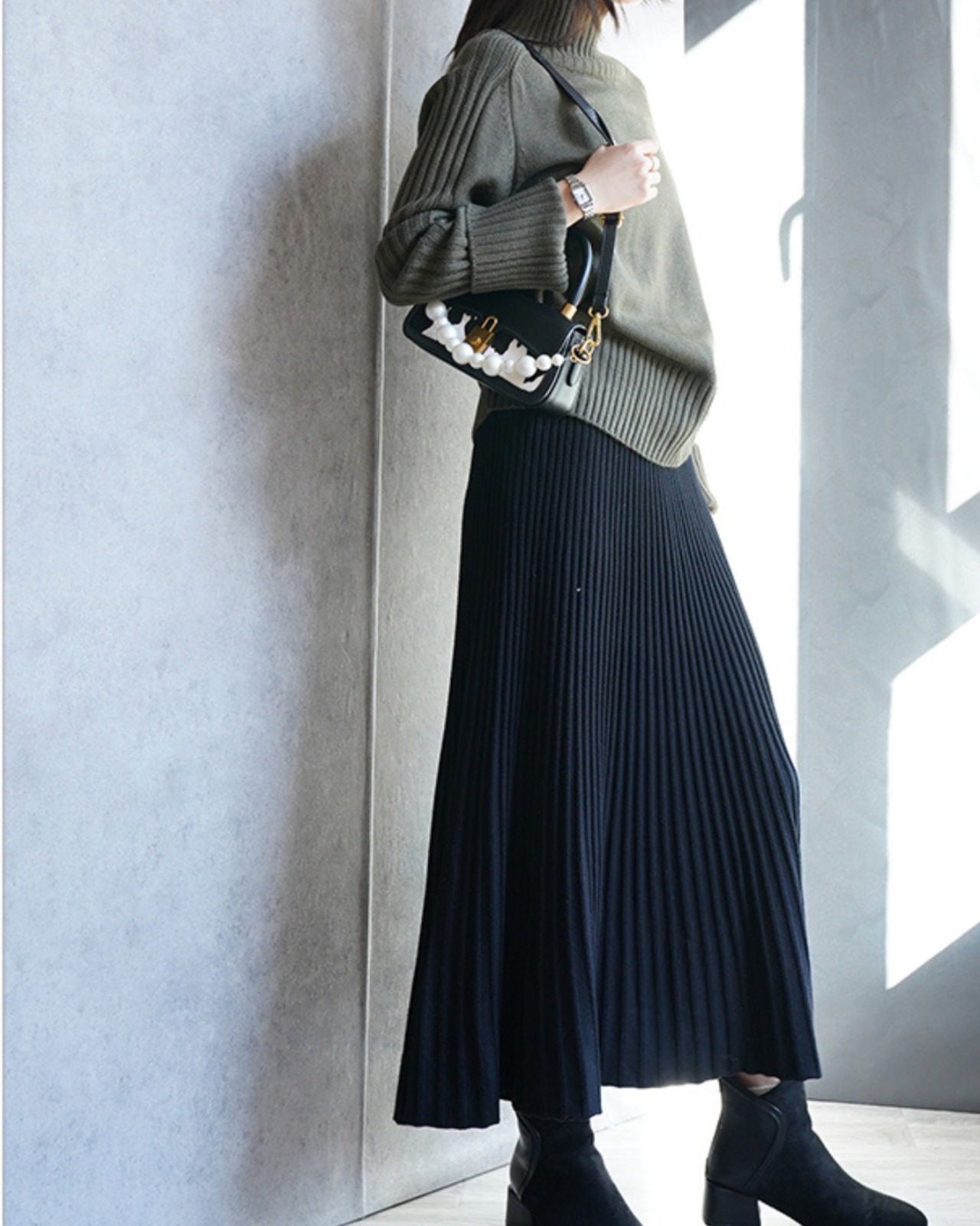 エフォートレスリブハイネックニット 3colorA0661 - 9