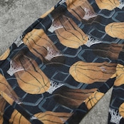 basketball pattern wide easy pants