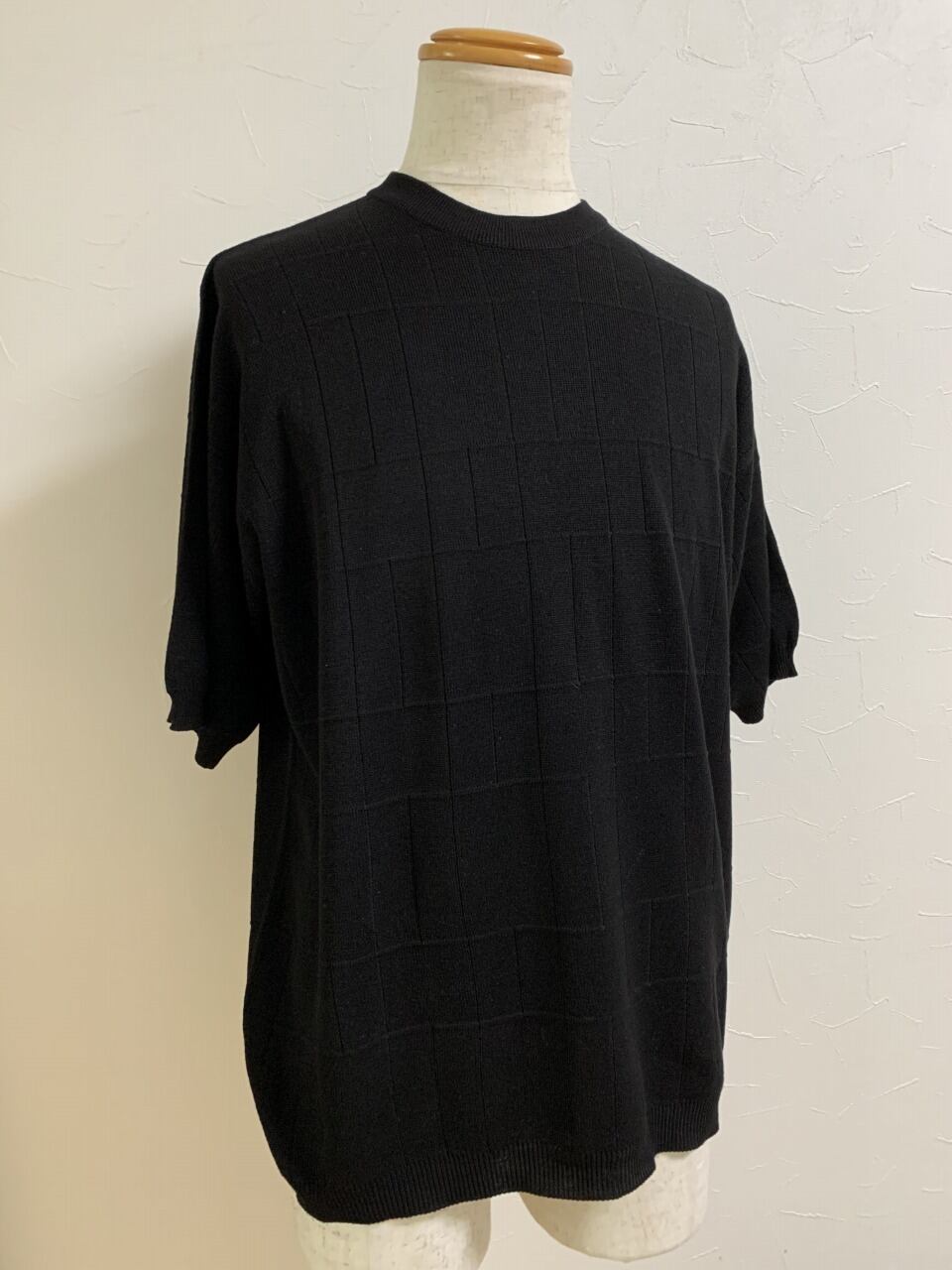 1990's Silk × Cotton Woven Pattern Summer Knit and Sewn