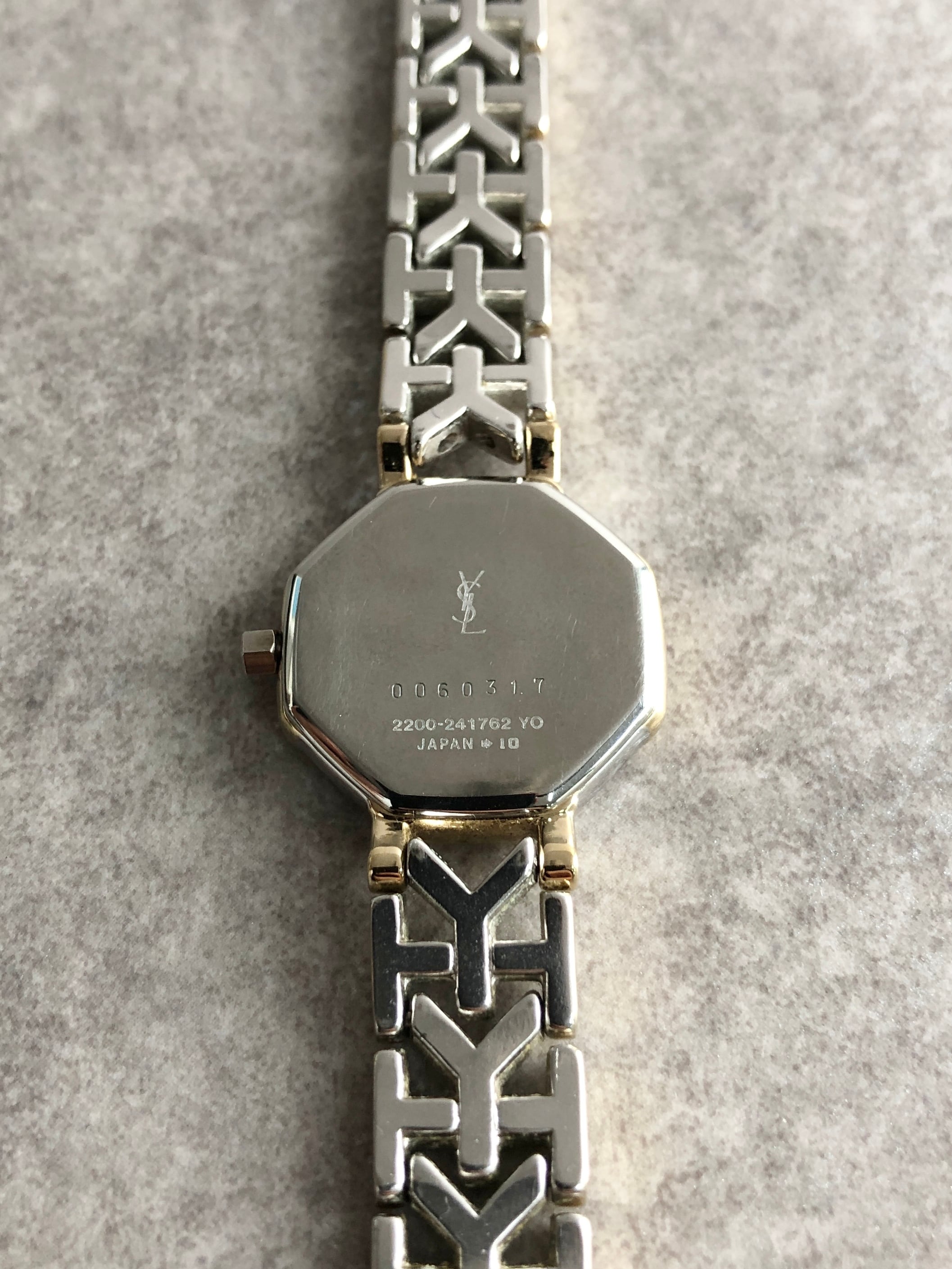 Yves Saint Laurent イヴ・サンローラン 腕時計 シルバー ゴールド